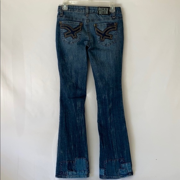 Zane Di Jeans Sz 7 or Adult size 2. Patched Denim. - Picture 3 of 8